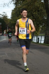 Tom Paskins on his way to a PB in the Loch Ness Marathon