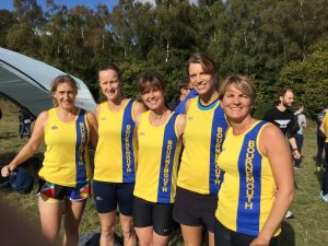 Farley Mount Ladies' Team Sam Laws, Joy Wright, Nikki Sandell, Emma Dews and Caroline Rowley