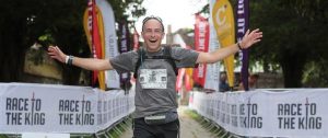 Mark Hillier crosses the line in Race to the King