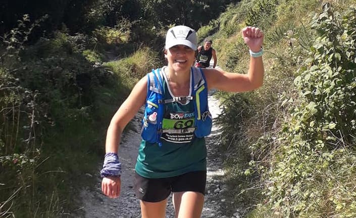 Kirsty Drewett in action at the Purbeck Marathon