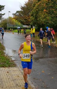 Louise Price battles the elements in the Gold Hill 10k
