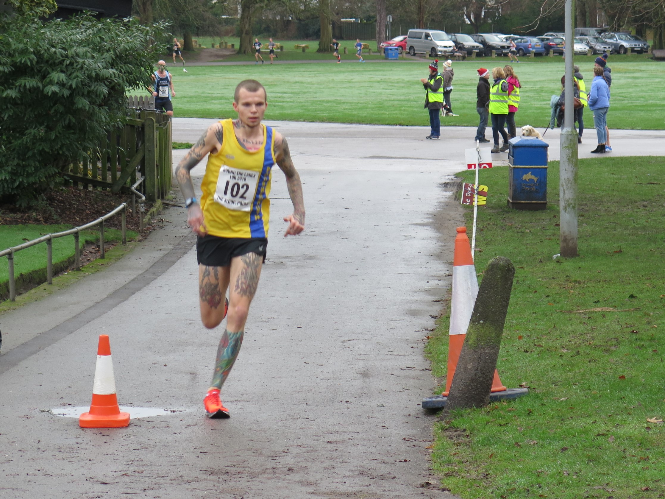 Sean Edwards in the Round the Lakes 10k