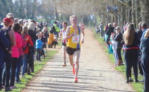 Josh King finishing Eastleigh 10k