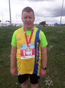 Julian Oxborough after the Heron Half Marathon