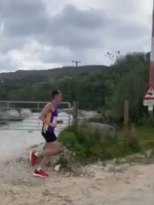 Stu Nicholas makes his way in the Cornish Imerys Trail Marathon
