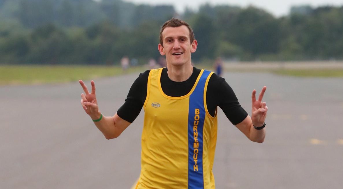 Mitch Griffiths takes on the Southampton Airport Runway Run