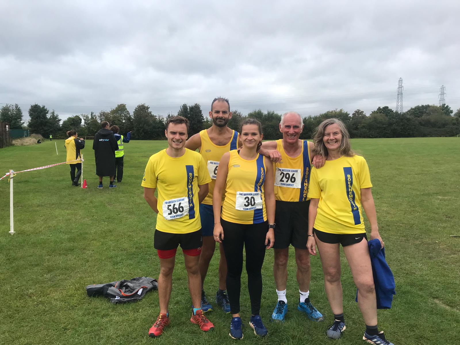 Bournemouth AC team for the Wessex League Cross Country