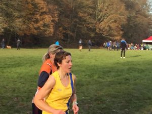 Kirsty Drewett in Hampshire League Cross Country at Aldershot