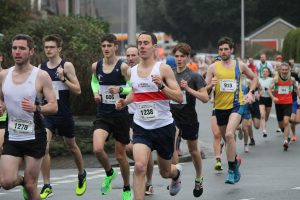 Toby Chapman at the start of the Clevedon Boxing Day Race