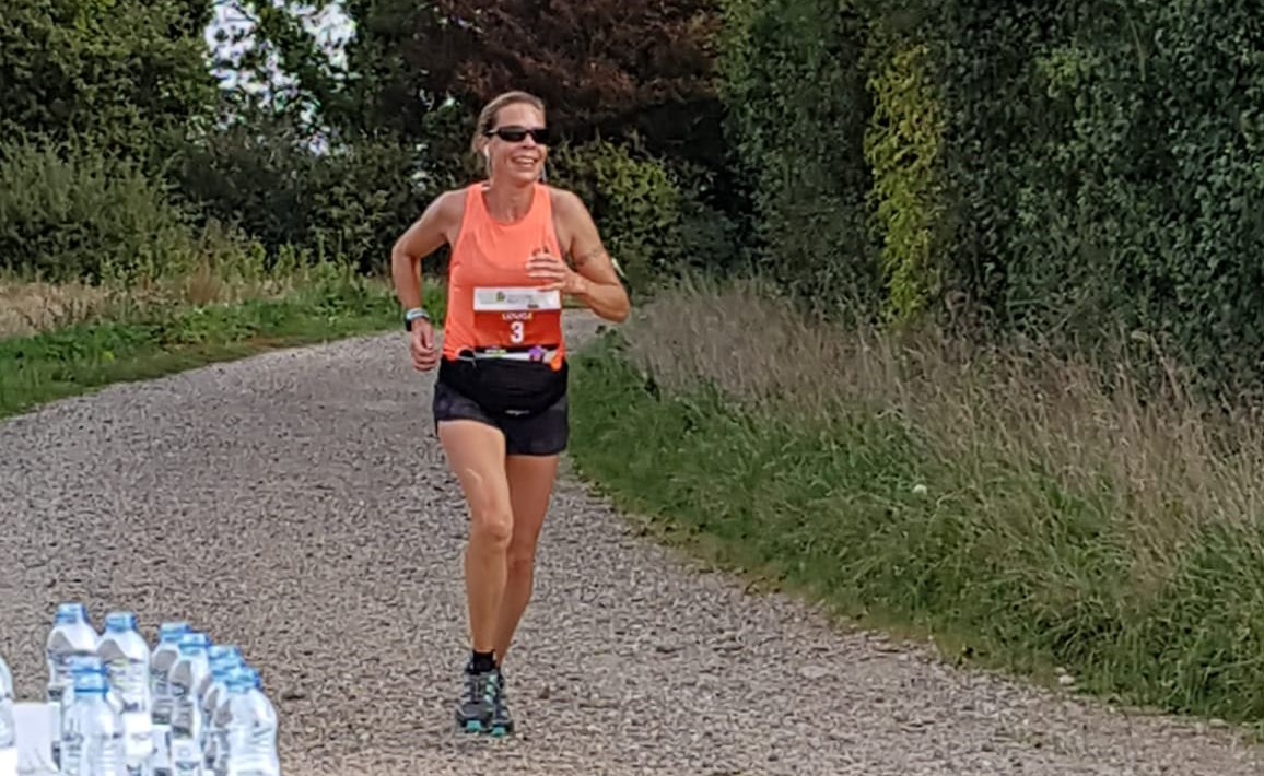 Louise Broderick in the New Forest Marathon