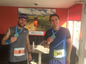 Trev Elkins and Harry Smith at Run to the Sea Ultra Marathon