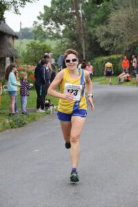 Kirsty Drewett in action in the Coombe Keynes 10k