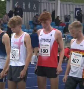 Oliver James lines up for the 3000m Steeple Chase at Manchester International