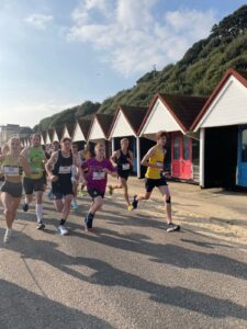 Hugo Richardson heading down the prom in the Run Bournemouth Supersonic 5k