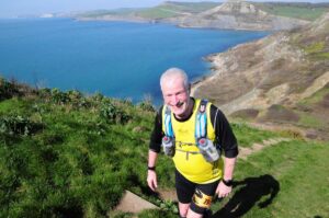 Andy Gillespie in the Jurassic Coast Challenge