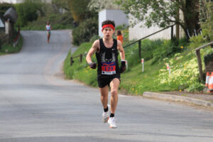 Rob McTaggart in action at the Reading Half Marathon -
