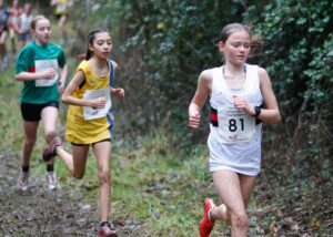 Albha O'Brien in the South West Cross Country Championships