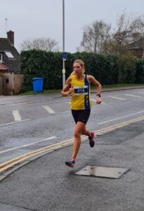 Emma Caplan in the Junction Broadstone Quarter Marathon