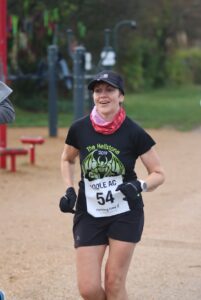 Kirsty Drewett in the Round the Lakes 10k