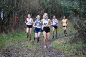 Martha Preece in the South West Cross Country Championships
