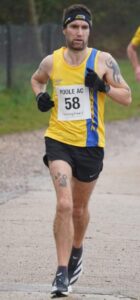Trev Elkins in action in the Round the Lakes 10k