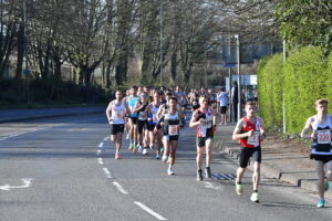 Josh Cole starting the Eastleigh 10k