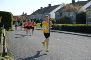 Sam Jackson in action at the Marnhull 12k