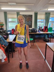 Heather Khoshnevis after the North Dorset Village Marathon