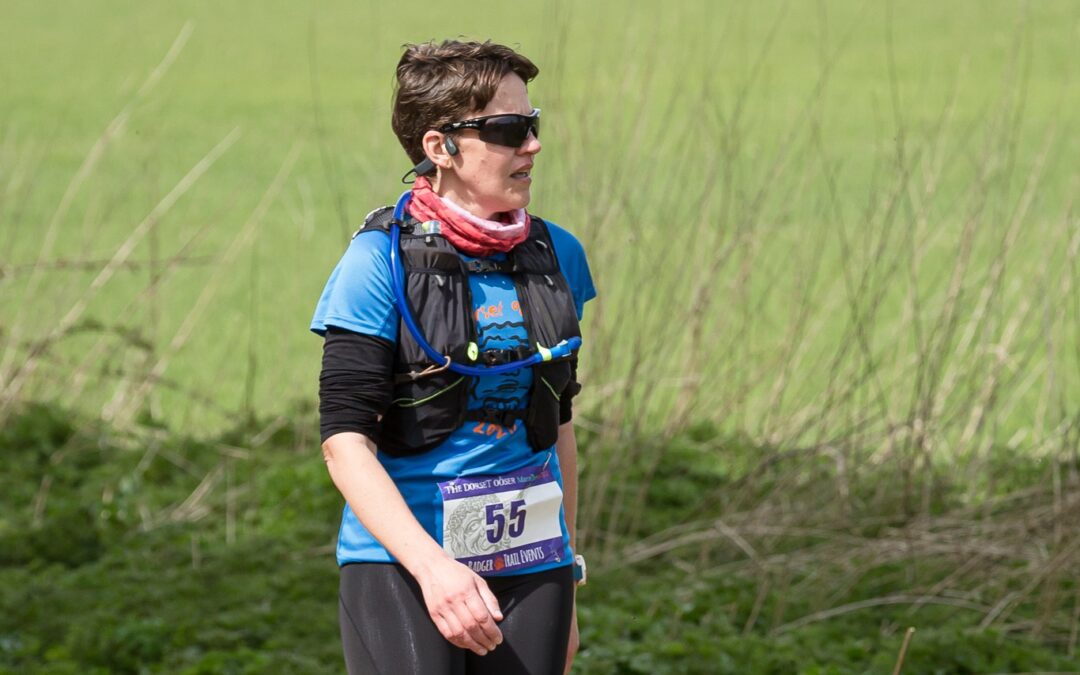 Kirsty Drewett in the Dorset Ooser Marathon