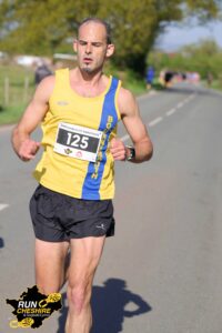 Rich Brawn coasting along in the Wrexham Elite Marathon