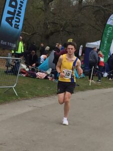Theo Weaver in the National Road Relays