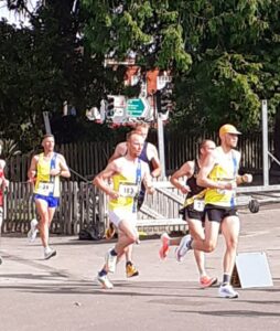 Spence, Szymon and Ant in the Round the Lakes 10k Summer edition