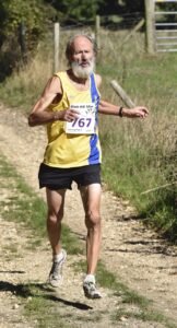 Geoff Newton in the Black Hill Run 10k