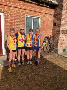 The BAC ladies team after the Wimborne 10