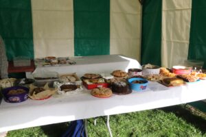 Cake spread at the Wimborne 10