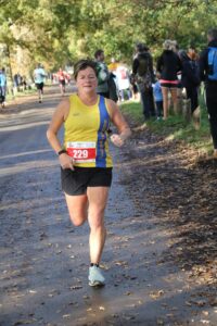 Louise Price approaches the line at the Wimborne 10