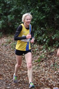 Debbie Lennon going well in the Junction Broadstone Quarter Marathon