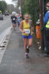 Heather Khoshnevis in the Junction Broadstone Quarter Marathon