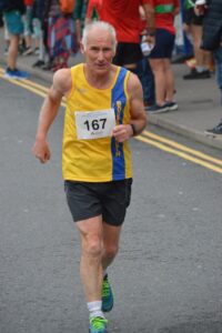 Ian Graham completing the Junction Broadstone Quarter Marathon