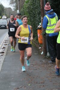 Louise Price in the Junction Broadstone Quarter Marathon