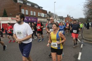 Louise Price starting the Junction Broadstone Quarter Marathon