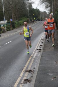Luke Jackson in the Junction Broadstone Quarter Marathon