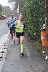 Sam Jackson in the Junction Broadstone Quarter Marathon