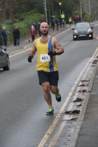 Wayne Walford Jelks in the Junction Broadstone Quarter Marathon