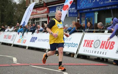 Julian Oxborough gives his all in ABP Southampton Half Marathon
