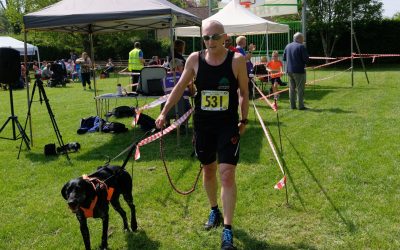 Graeme Miller and Chester triumphant at Houghton Trail Event