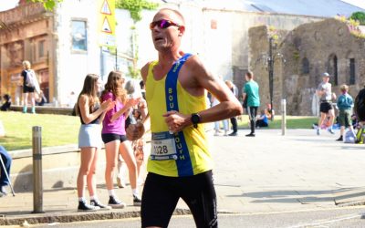 Simon and Sanjai sail round Swansea Half Marathon
