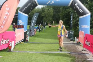 Caitlin had recorded a magnificent new female course record