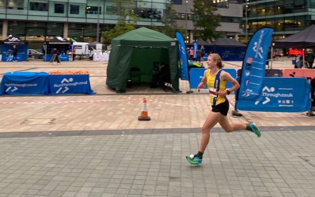 Caitlin finishes first female in Run Media City 5k