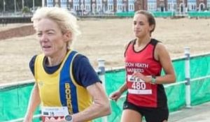 Debbie Lennon in action at the Weymouth 10